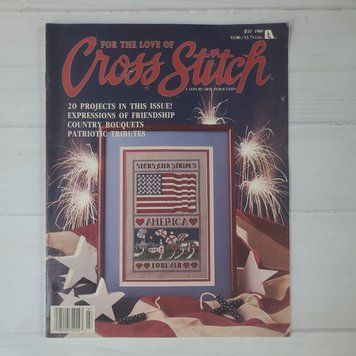 Журнал "For the Love of Cross Stitch за липень 1989 року 0289063401430789 фото