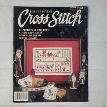 Журнал "For the Love of Cross Stitch за листопад 1990 року 0289063403031190 фото